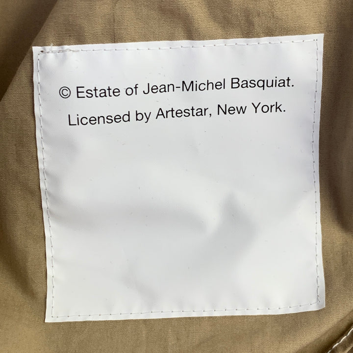 JUNYA WATANABE x BASQUIAT Size M Tan Black Graffiti Cotton Two Pockets Long Sleeve Shirt