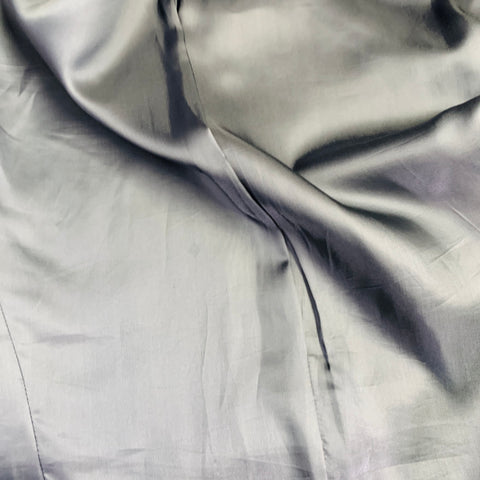 CALVIN KLEIN COLLECTION Size 40 Blue Velvet Cotton Blend Notch Lapel Single Button Sport Coat