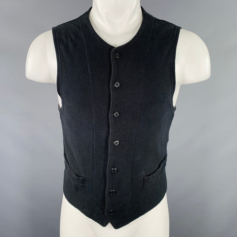 Y's by YOHJI YAMAMOTO Size S Grey Cotton Jersey Ribbed Vest