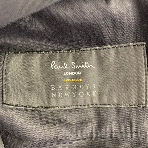 PAUL SMITH Size 40 Navy Black Wool Mohair Tuxedo