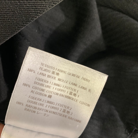 ALEXANDER MCQUEEN Size 36 Black Mixed Fabrics Wool Slim Fit Dress Pants