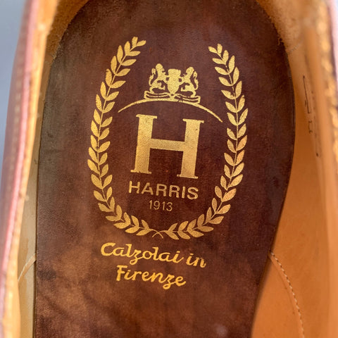CALZOLERIA HARRIS Size 10.5 Brown Tan Two Toned Leather Monk Strap Loafers
