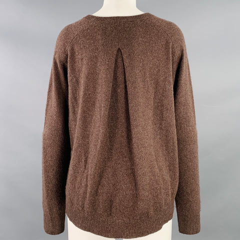 360 CASHMERE Size S Brown Cashmere Crew Neck Pullover