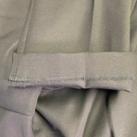 AMI by ALEXANDRE MATTIUSSI Size 34 Navy Twill Polyester Wool Dress Pants