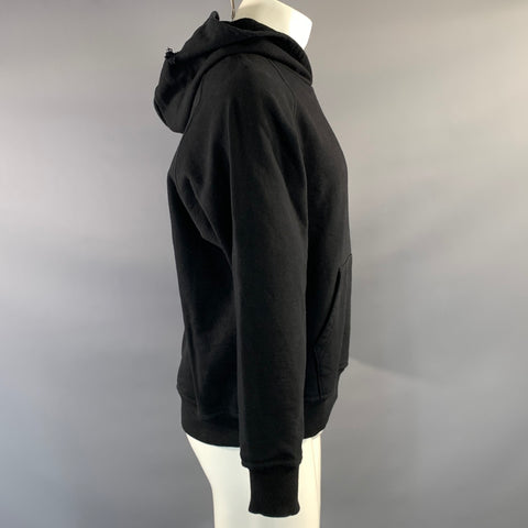 ENFANTS RICHES DEPRIMES ERD M Black Embroidery Cotton Hooded Sweatshirt