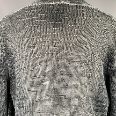 AVANT TOI Cardigan ouvert chiné en lin gris anthracite taille M