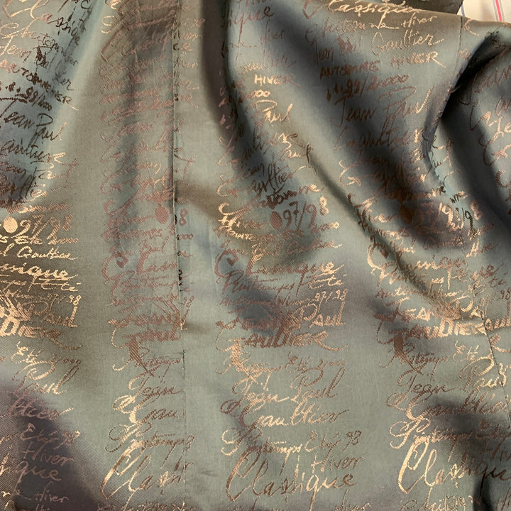 JEAN PAUL GAULTIER Size 6 Beige Wool Single Breasted Skirt Suit