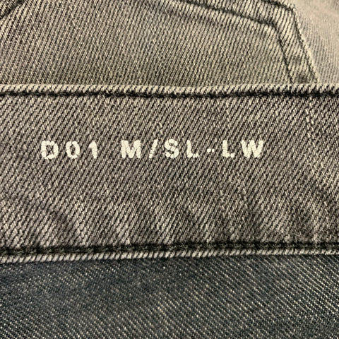 SAINT LAURENT 2015 Size 30 Grey Cotton Blend Button Fly Jeans