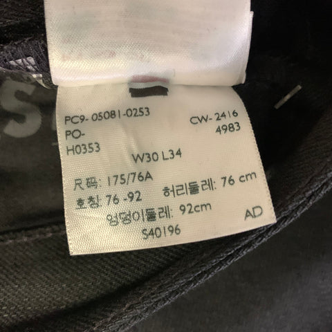 LEVI'S Size 30 Black Cotton Denim Jeans