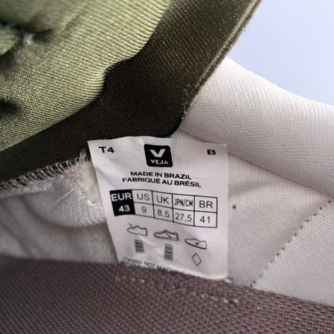 RICK OWENS Size 9 Green Mixed Materials Nylon Runner Sneakers
