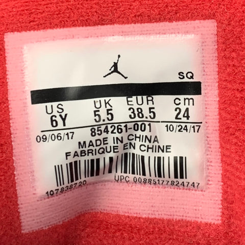 NIKE Talla 6 Zapatillas altas de cuero con patrones mixtos en negro y gris