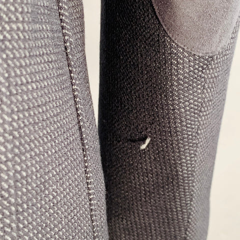 ARMANI COLLEZIONI Size 40 Black Navy Textured Wool Blend Sport Coat