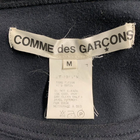 COMME des GARCONS 1980s Size M Black Cotton Bubble Hem Dress