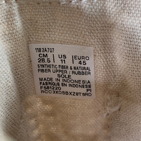 ONITSUKA TIGER Size 11 Mexico 66 Sabot Beige Cream Woven Jute Clog Sandals