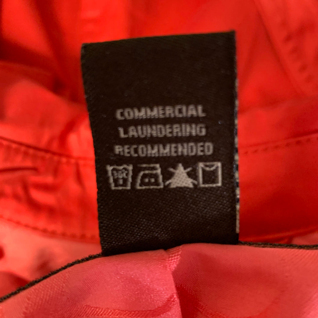 COACH Size S Orange Cotton Double Breasted Trench Coat