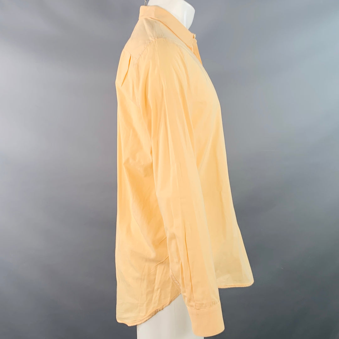 OUR LEGACY Size 38 Orange Peach Cotton One Pocket Long Sleeve Shirt