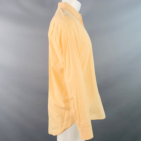 OUR LEGACY Size 38 Orange Peach Cotton One Pocket Long Sleeve Shirt