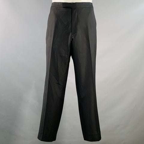 SUITSUPPLY Size XXL Black Wool Flat Front Dress Pants – Sui Generis Designer Consignment