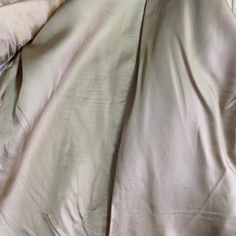 PRADA Size 44 Regular Tan Brown Pinstripe Viscose Linen Sport Coat