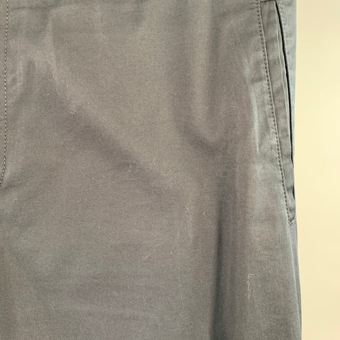 LANVIN Size 32 Navy Twill Cotton Tapered Ankle Zips Casual Pants