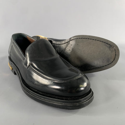 SALVATORE FERRAGAMO Size 8 Black Leather Yacht Loafers