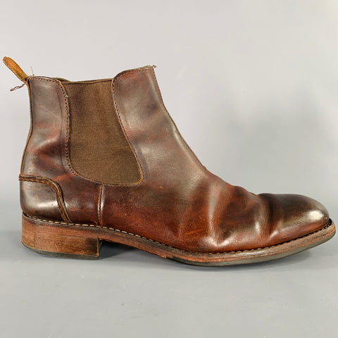 WOLVERINE Size 10.5 Brown Leather Chelsea Boots