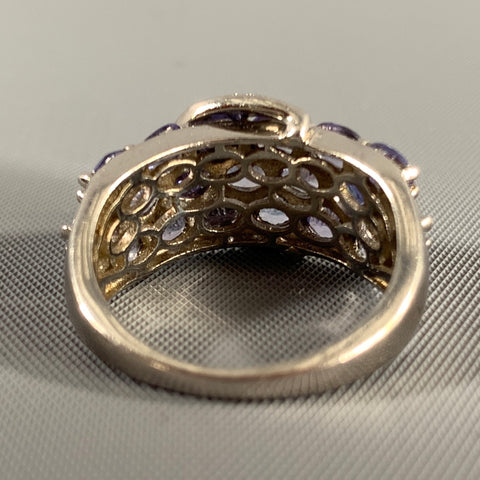 NO BRAND Lavender Silver Belts Sterling Ring