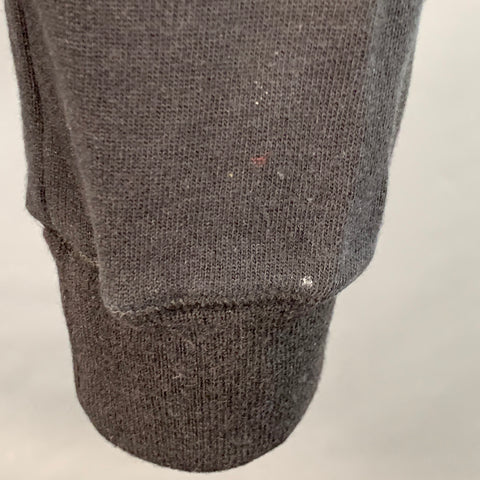DOLCE & GABBANA Taille M Noir Or Coton Cachemire Sweat à Capuche