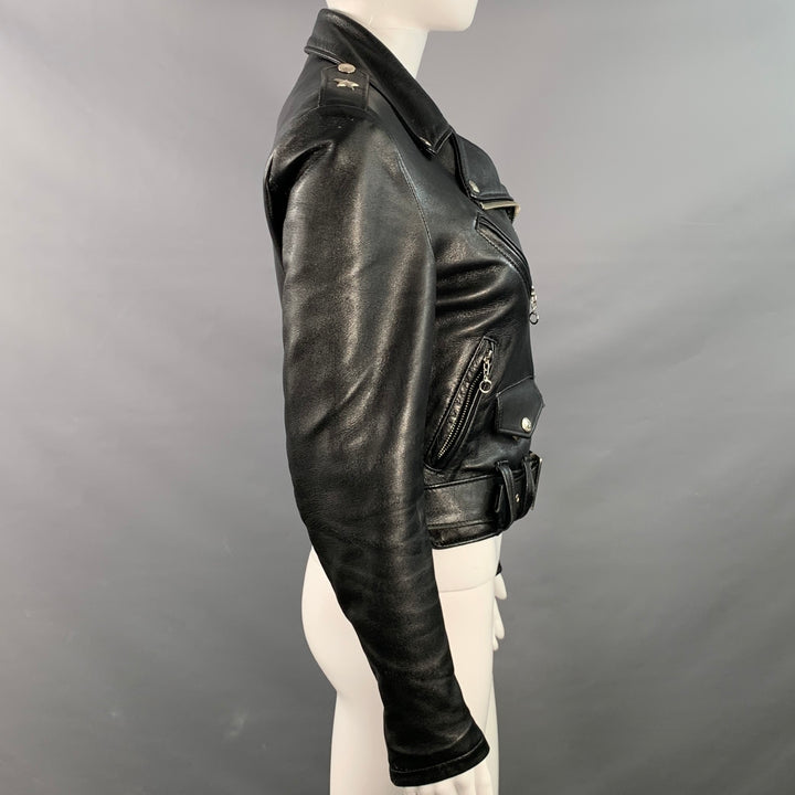 PERFECTO by SCHOTT Size S Black Leather Motorcycle Jacket