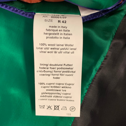 PAUL SMITH Size 42 Green Wool Notch Lapel Sport Coat