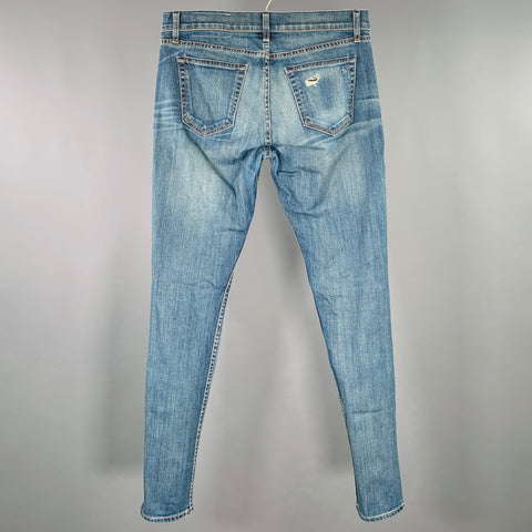 RAG & BONE Size 31 Blue Cotton Slim Five Pockets Jeans