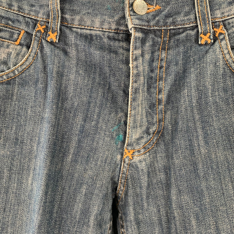 DOLCE & GABBANA Size 28 Blue Cotton Straight Jeans