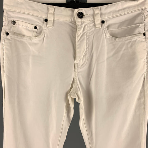 JOHN VARVATOS Taille 30 Jean élasthanne coton blanc cassé