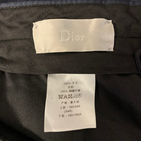 DIOR HOMME Size 36 Navy Solid Wool Pants