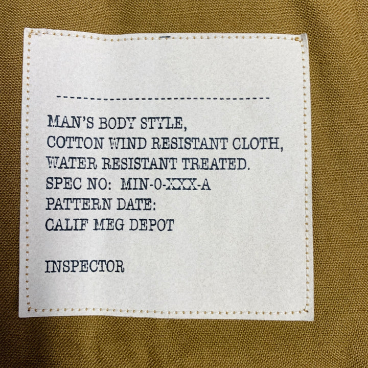 MONITALY FW22 Size XL Brown Cotton Sateen Two Pockets Button Up Jacket
