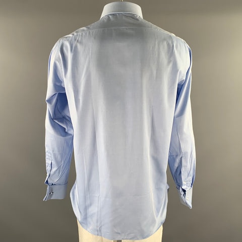 RALPH LAUREN Size L Blue Cotton Cutaway Long Sleeve Shirt