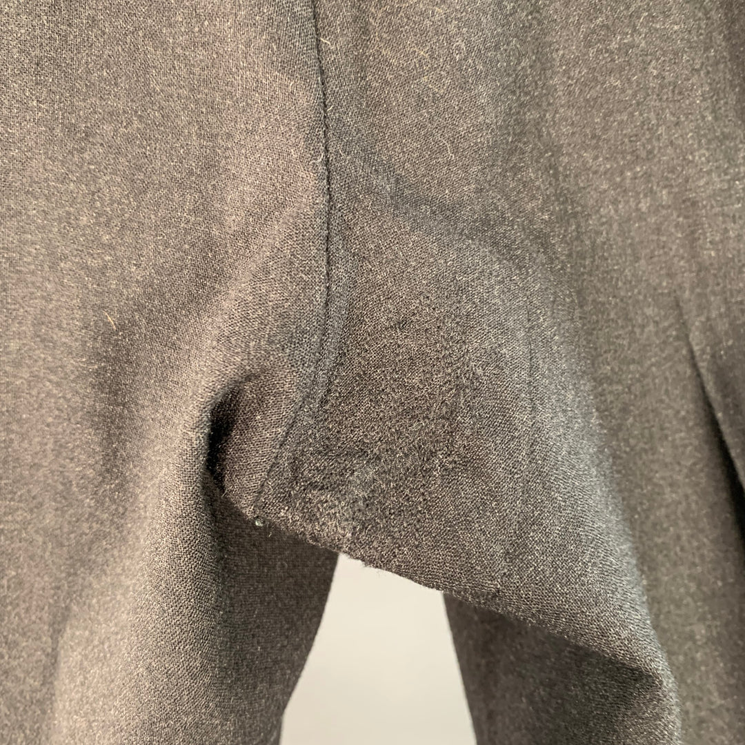 ISAIA Size 39 Grey Charcoal Wool Zip Fly Dress Pants