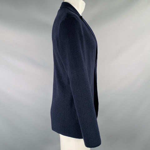 POLO by RALPH LAUREN Size S Navy Knit Linen Wool Two Pockets Cardigan