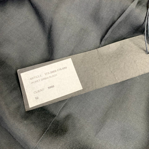 HAIDER ACKERMANN Size 42 Black Red Wool Shawl Collar Sport Coat