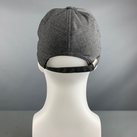 OFFICINE GENERALE One Size Grey Charcoal Solid Wool Polyester Hats