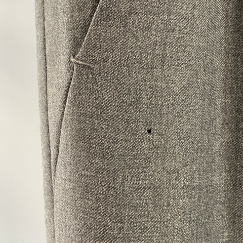 YVES SAINT LAURENT Size 30 Grey Charcoal Wool Tapered Dress Pants