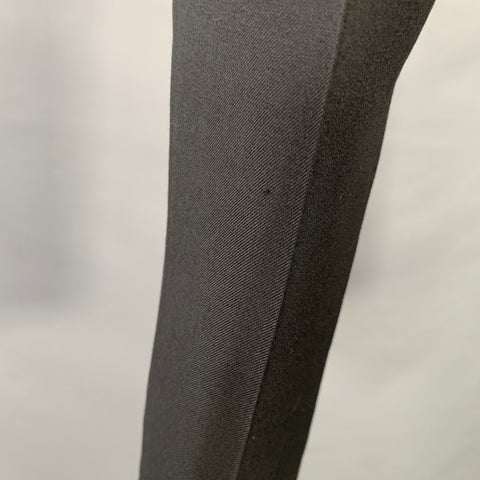 SAINT LAURENT Size 28 Black Wool Pleated Slim Tapered Dress Pants