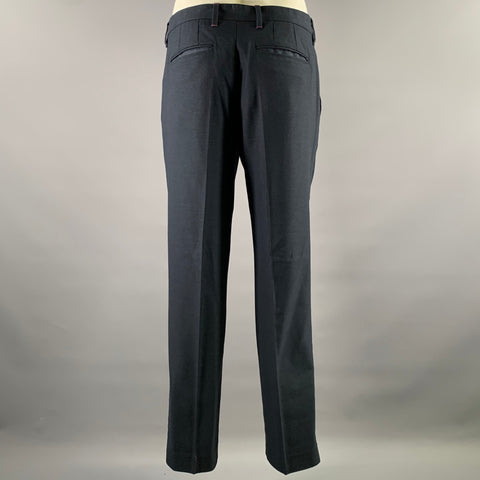 TED BAKER Size 36 Navy Pink Contrast Stitch Polyester Blend Suit