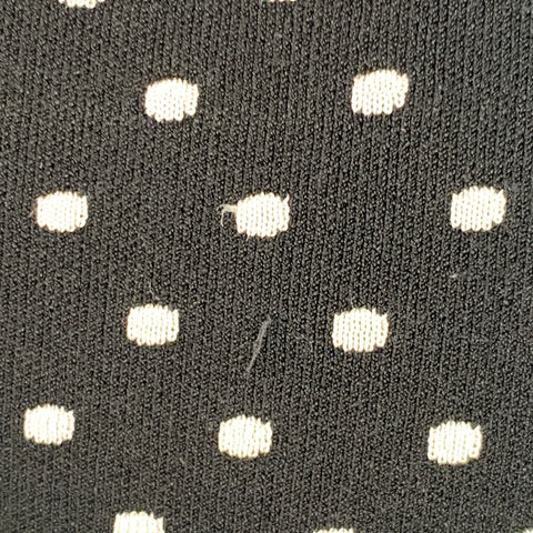 Jupe crayon mi-longue à pois ESCADA taille M en mélange de viscose noir et blanc