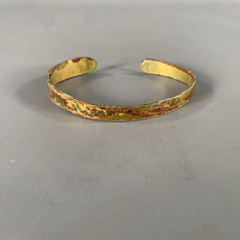 MAISON MARGIELA Brass Oxidized Metal Cuff Bracelet