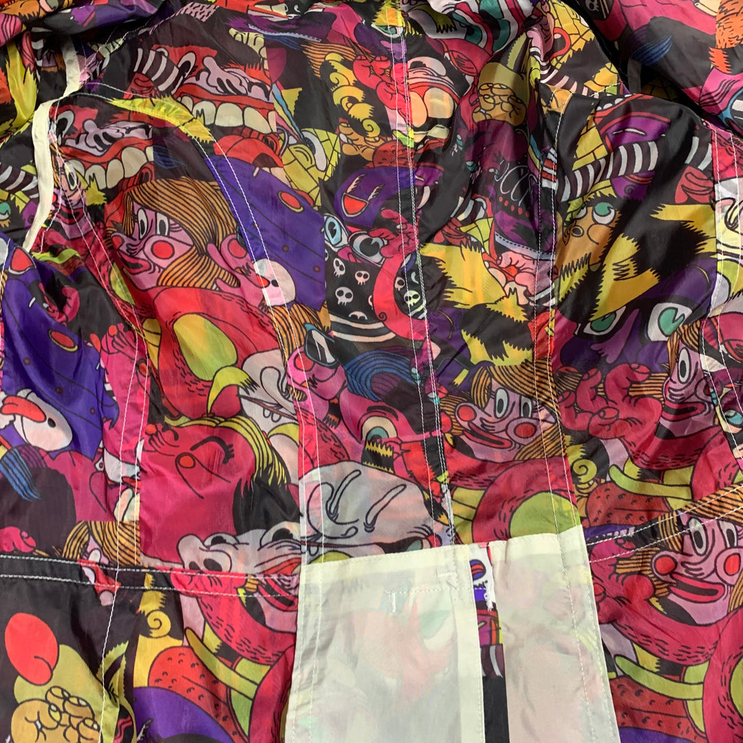 COMME des GARCONS HOMME PLUS SS14 Size S Multi Color Polyester Layered Notch Lapel Jacket