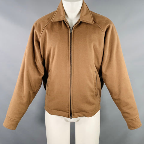 GOLDEN BEAR Size M Tan Wool Zip Up Jacket