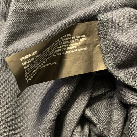 THEORY Size XS Navy Solid Modal Blend Crew Neck Pullover