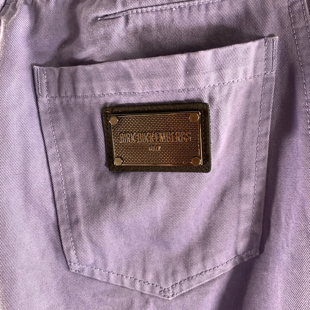 DIRK BIKKEMBERGS Size 30 Purple Cotton Button Fly Jeans