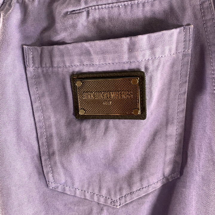 DIRK BIKKEMBERGS Size 30 Purple Cotton Button Fly Jeans
